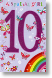 Butterflies, 10th Birthday Card