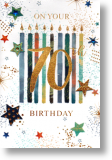 Candles and Stars, 70th Birthday Card