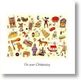 Children's Toys, Christening Card