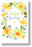 Flower Frame, Small Easter Card