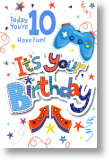 Gamer, 10th Birthday Card
