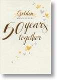 Golden, 50th Anniversary Card