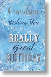 Great Birthday, Grandson Birthday Card