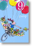 Flying Machine, 9th Birthday Card