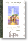Stable Scene, Religious General Christmas Card