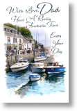 Harbour, Traditional Dad Birthday Card