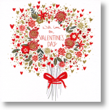 Heart Bouquet, General Valentine's Day Card