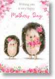 Hedgehogs, Cute Mother's Day Card