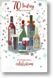 Here's to You, 70th Birthday Card