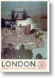 Aerial View, Tower of London Postcard