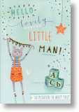 Little Man, New Baby Boy Card