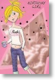 Star Birthday Girl - Teen Card