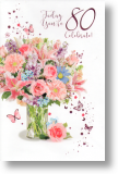 Making Wishes, 80th Birthday Card