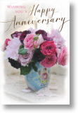 Memories, Floral Anniversary Card