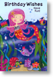Mermaid, Children's Birthday Card