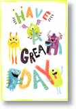Monsters, Children's Birthday Card