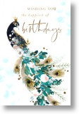 Peacock, Birthday Card for Her