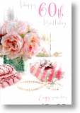 Pink Peonies, 60th Birthday Card
