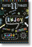 Awesome, 11th Birthday Card