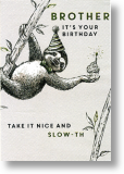 Take It Easy, Brother Birthday Card