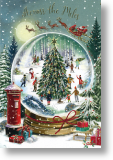 Snow Globe, Across the Miles Christmas Card