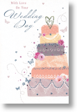 Wedding Cake, Wedding Day Card