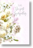 White Flowers, Sympathy Card