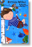Zip Wire, Children's Birthday Card