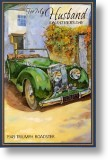 1949 Triumph Roadster, Husband Father's Day Card