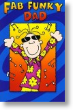 Funky Dad, Father's Day Card