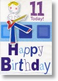 Electric Guitar, 11th Birthday Card