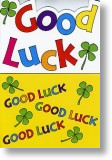Four Leafed Clover, Good Luck Card