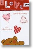 Patchwork Hearts, Cute Valentine's Day Card