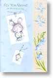 Fluffy Bunny, Nannie Mother's Day Card