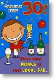 Cheers, 30th Birthday Card
