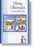 Village Scenes, Traditional General Christmas Card