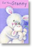 Cuddle Bunnies, Cute Granny Mother's Day Card