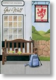 Red Lion, Tri-fold Get Well Card
