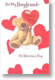 Balloon, Boyfriend Valentine Card