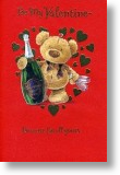 Champagne, Cute Valentine's Day Card