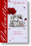 Bunnies, Girlfriend Valentine's Day Card
