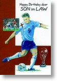 Footballer, Son-in-law Birthday Card