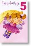 Fairy, 5th Birthday Card