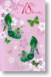 Butterflies, 18th Birthday Card