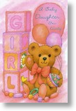 Daughter, New Baby Card