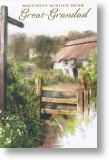 Cottage Scene, Great-Grandad Birthday Card