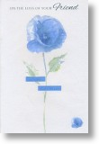 Blue Poppy, Sympathy Card