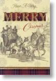 Galloping Horses, Traditional Christmas Card