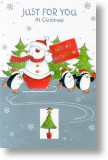 Penguins Skating, General Christmas Card