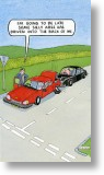 Driven Into, Funny Rude Birthday Card